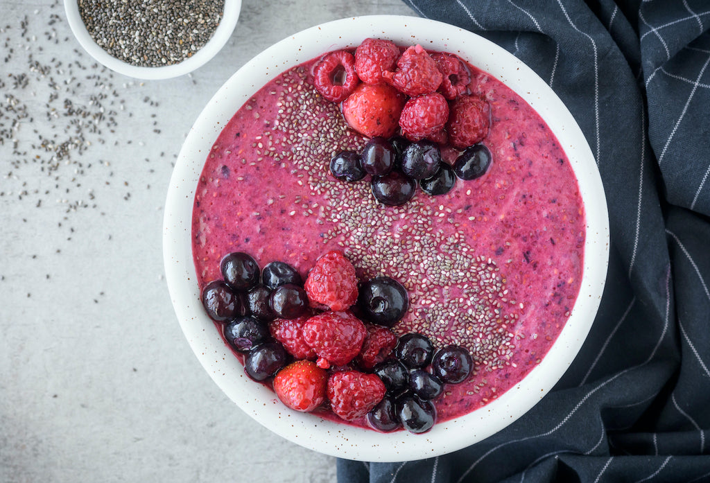 Chia Pot with Berry Puree